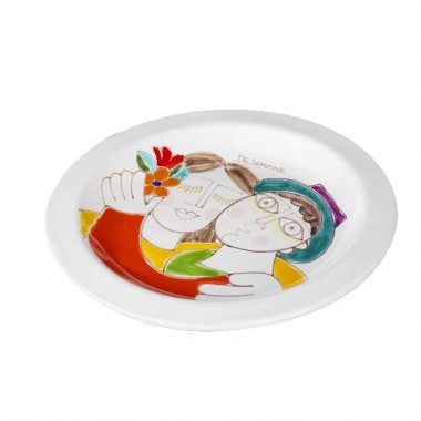 Piatto Tondo Fidanzati PTFKE Ceramiche De Simone Piatto Tondo Fidanzati PTFKE Ceramiche De Simone